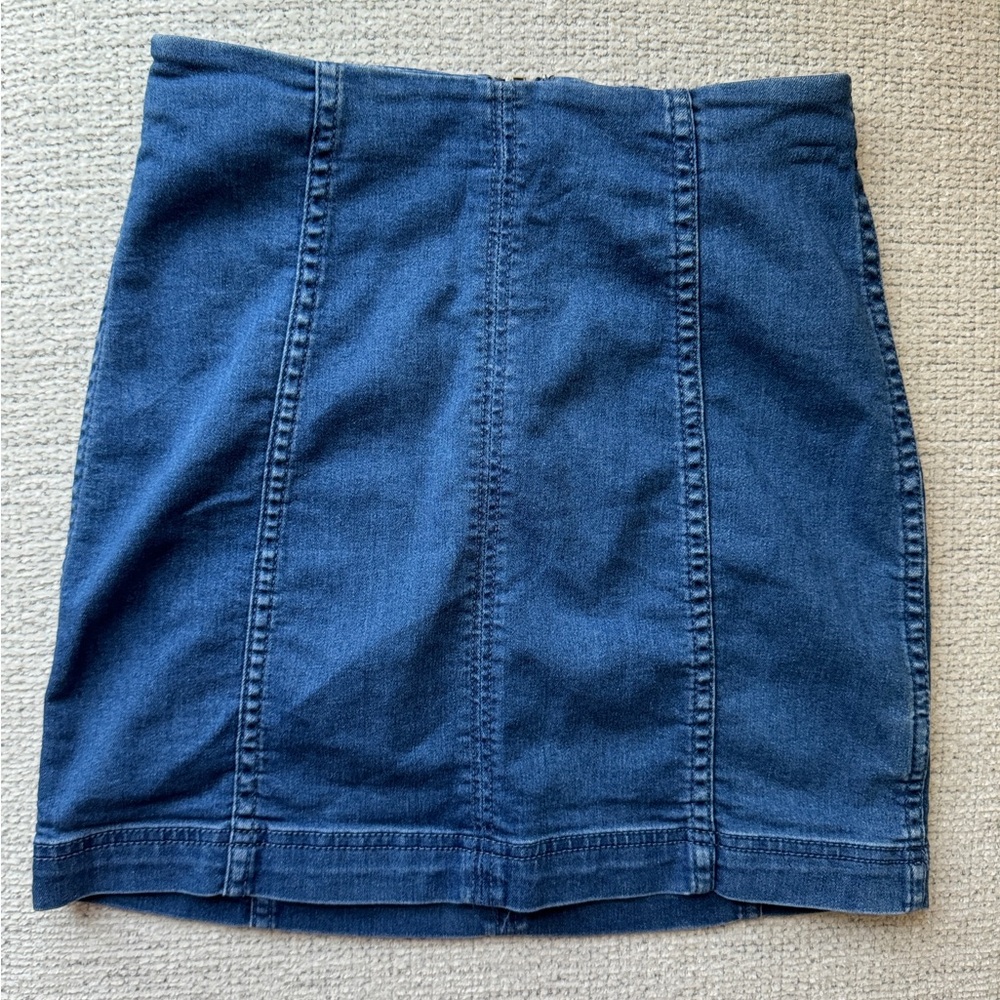 FREE PEOPLE denim skirt (2)